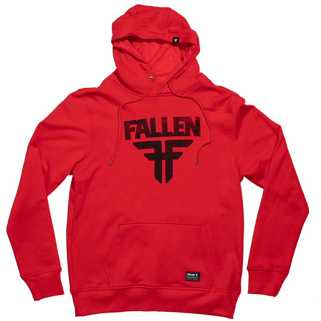 Hoodie red and clearance black