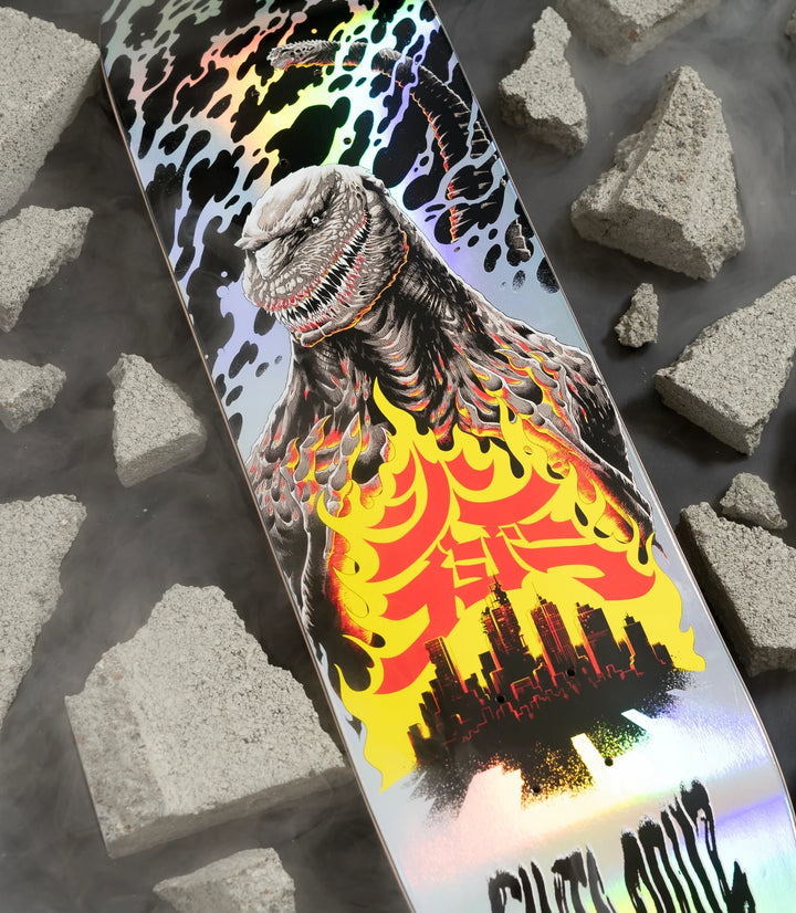 Santa Cruz x Godzilla Shin Knox Firepit Deck 8.5