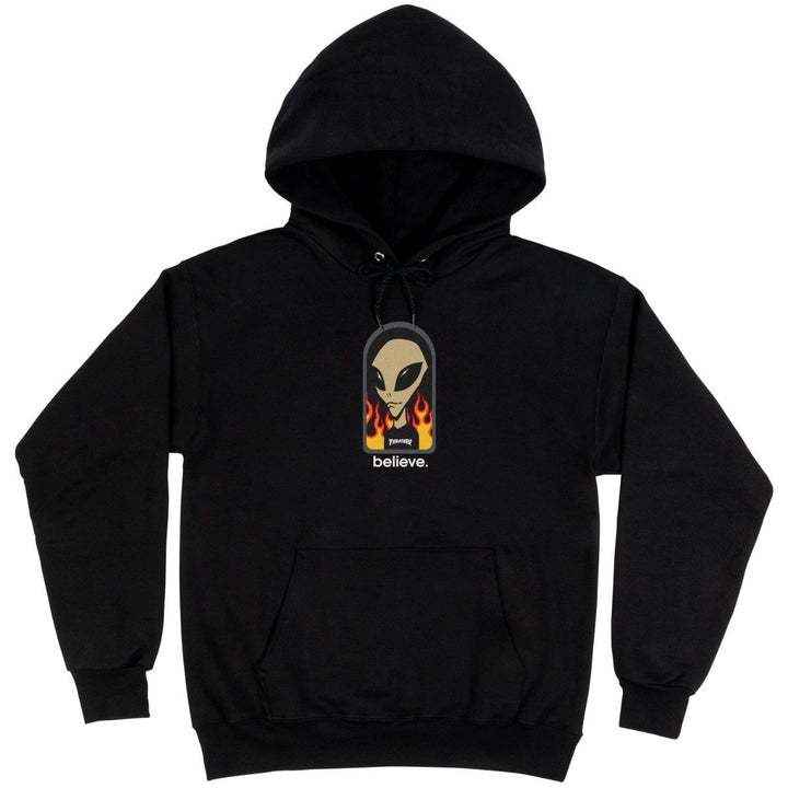 Alien Workshop x Thrasher Believe Hoodie, Black