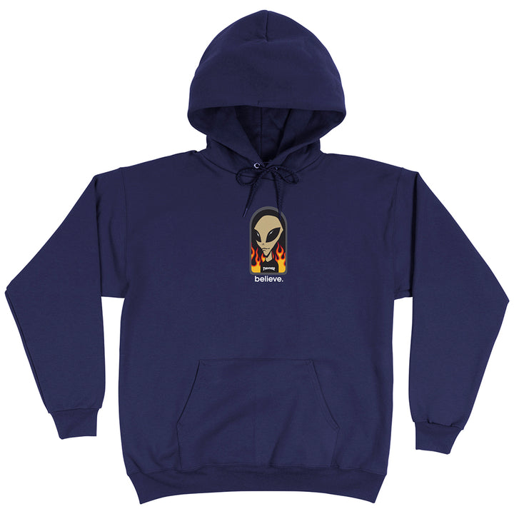 Alien Workshop x Thrasher Believe Hoodie, Navy