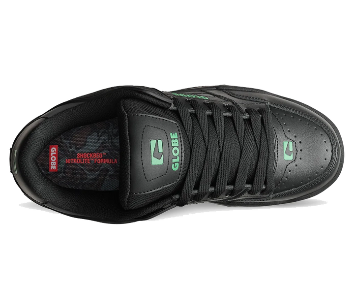 Globe Tilt Shoe, Black Green Mosaic