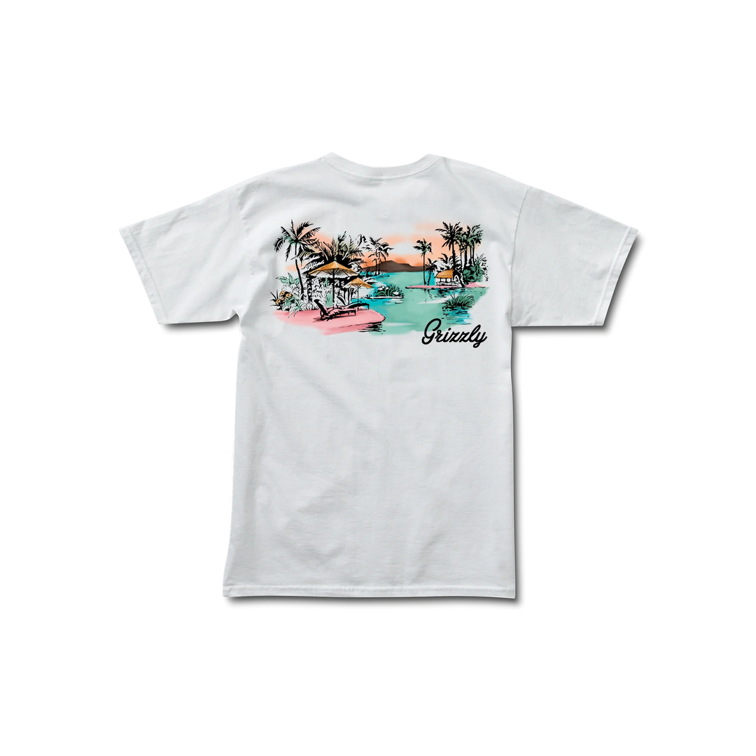 Grizzly Island Tee, White