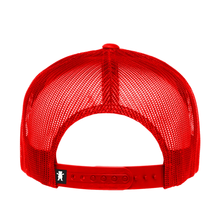 Grizzly By The Slice Snapback Hat, Red