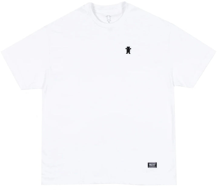 Grizzly Embroidered OG Bear Tee, White