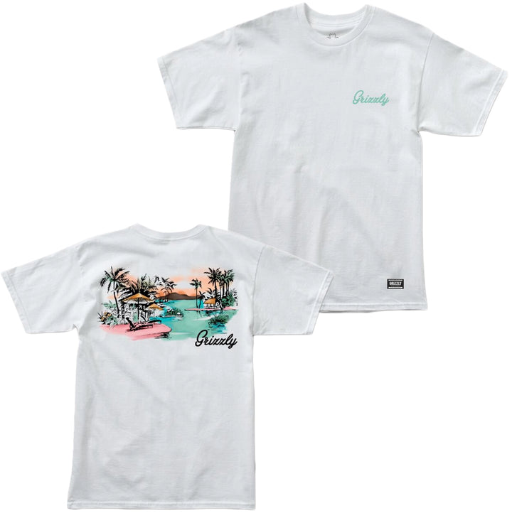 Grizzly Island Tee, White