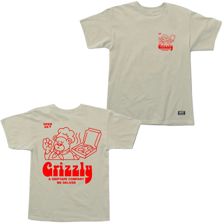 Grizzly By The Slice Tee, Cream