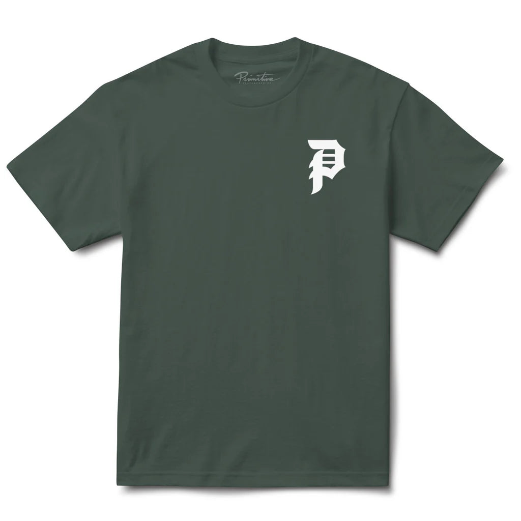 Primitive Dirty P Heavyweight Tee, Forest Green