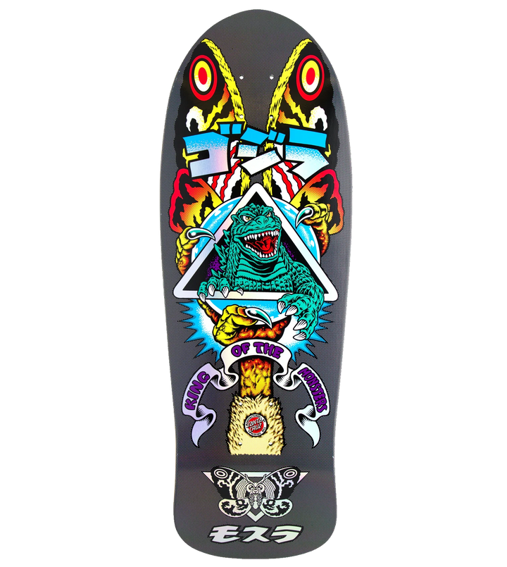 Santa Cruz x Godzilla Mothra Natas Skateboard Deck