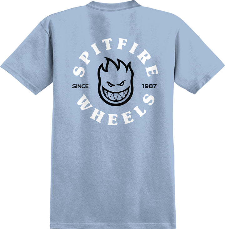 Spitfire Bighead Classic Tee, Light Blue