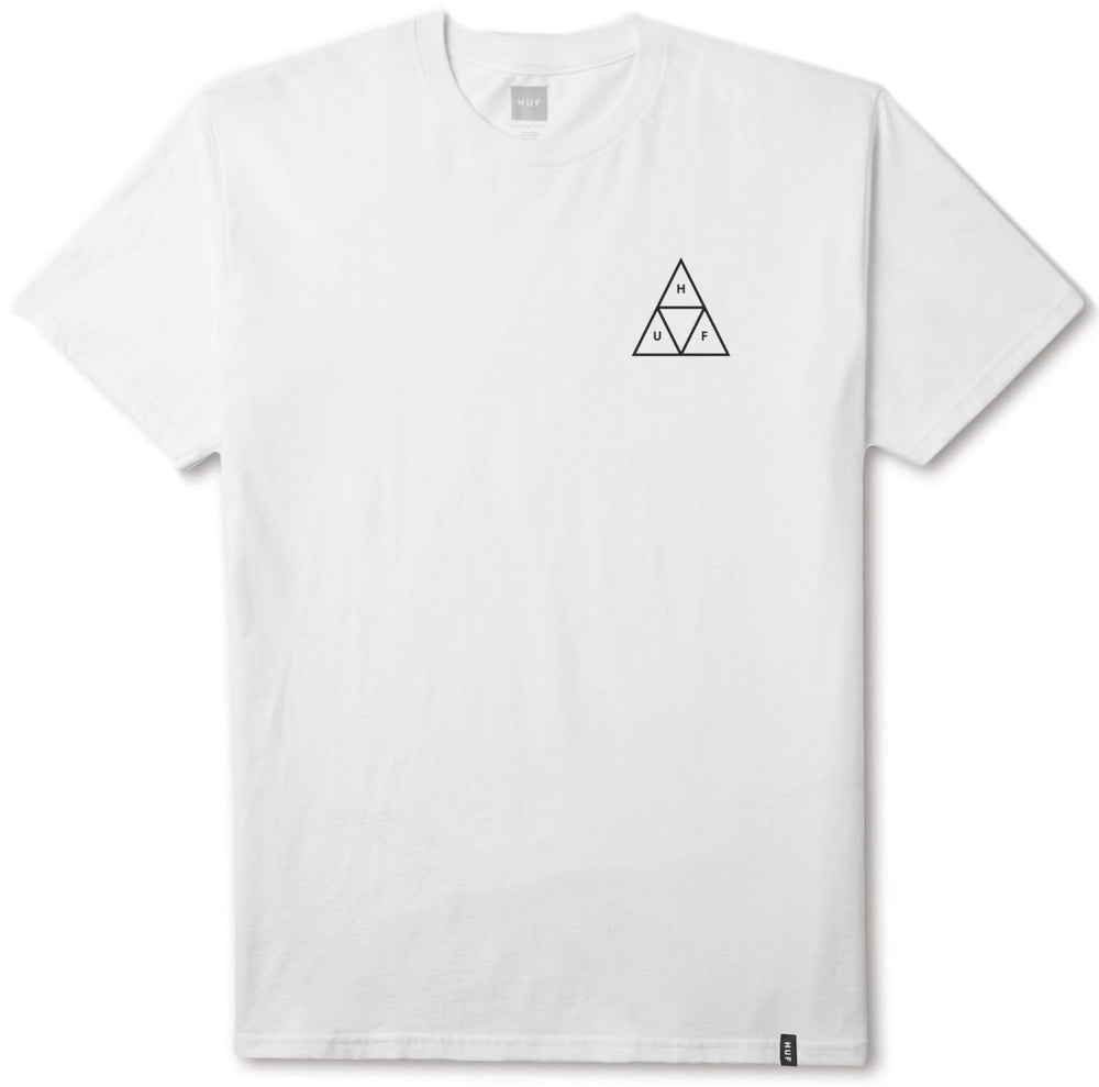 HUF Essentials Triple Triangle Tee, White