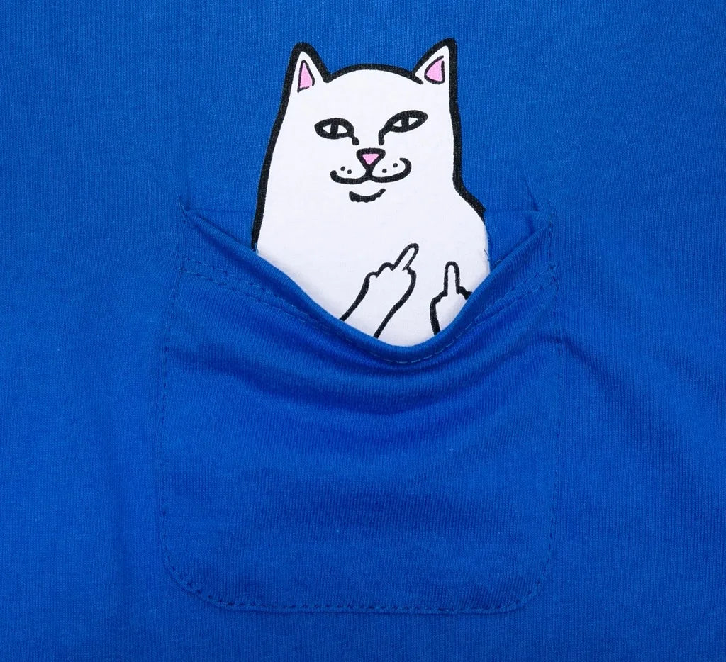 RIPNDIP Lord Nermal Pocket Tee, Royal Blue