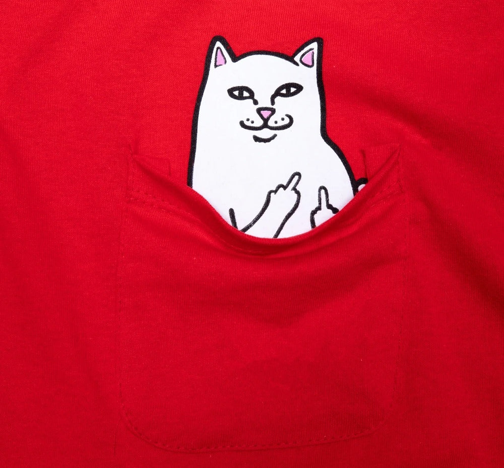 RIPNDIP Lord Nermal Pocket Tee, Red