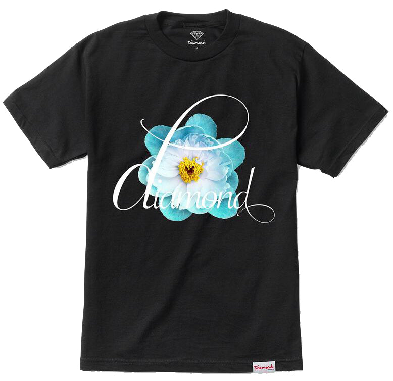 Diamond Supply Co Flower Child Tee, Black