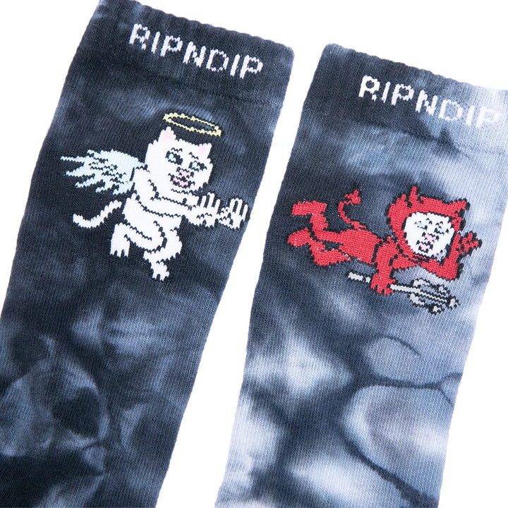 RIPNDIP Limbo Socks, Black Lighting Wash