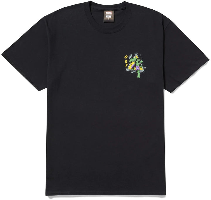 HUF x Marvel Hulk Triple Triangle Tee, Black