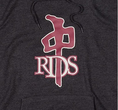 RDS OG Hoodie, Black Heather Maroon