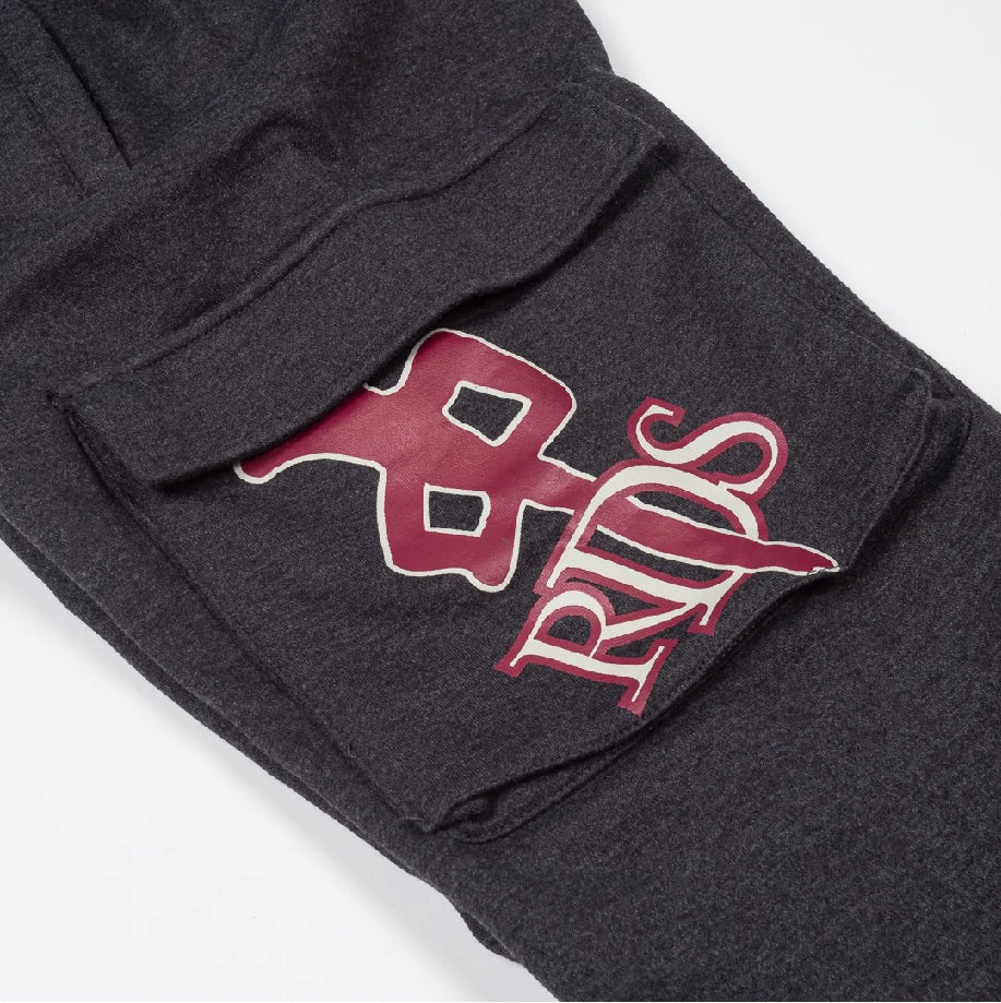 RDS OG Cargo Sweatpants, Black Heather Maroon