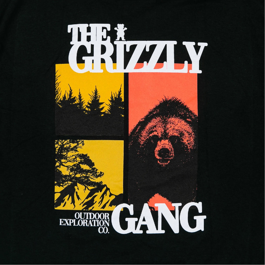 Grizzly Deep Woods Tee, Black