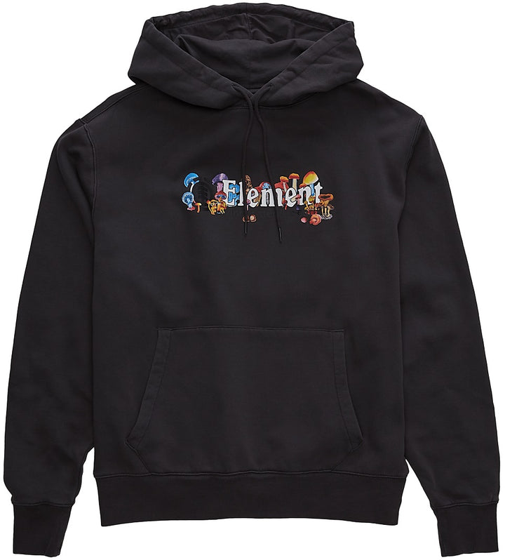 Element Vertical Shrooms Hoodie, Off Black