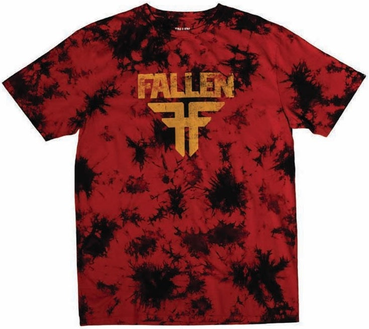 Fallen Acid Tee, Red Black