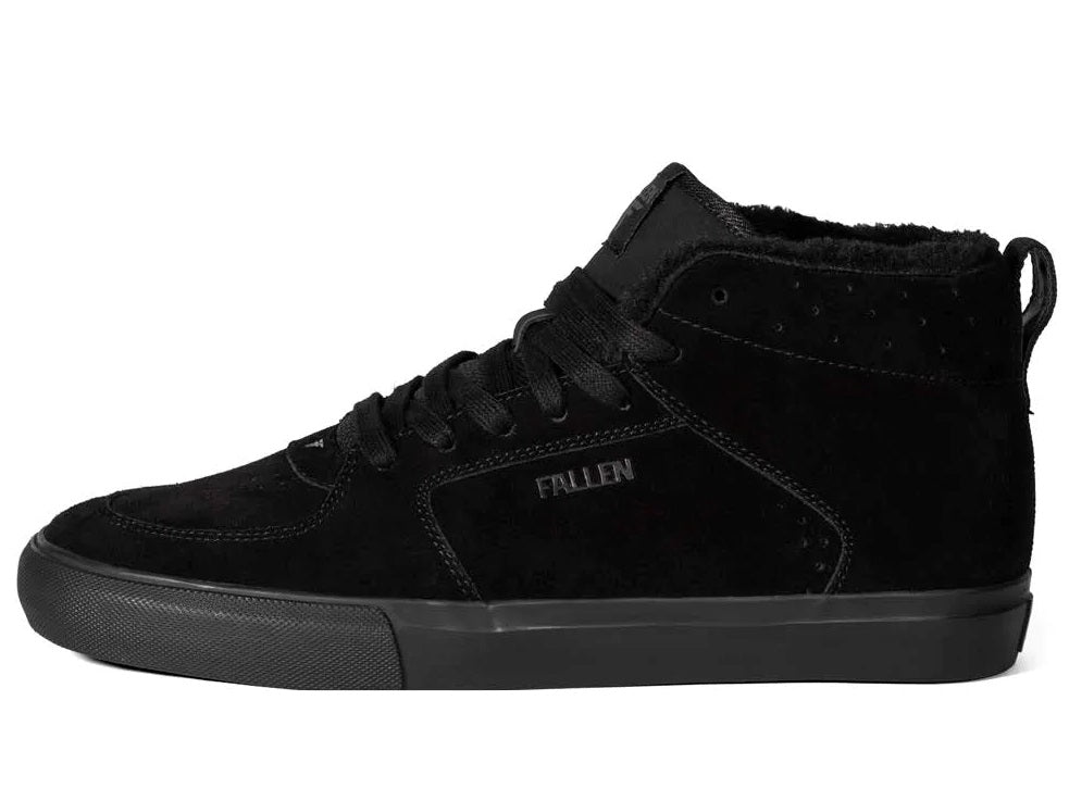 Fallen Tremont High Shoe, Black Black Fur