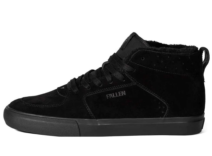 Fallen Tremont High Shoe, Black Black Fur