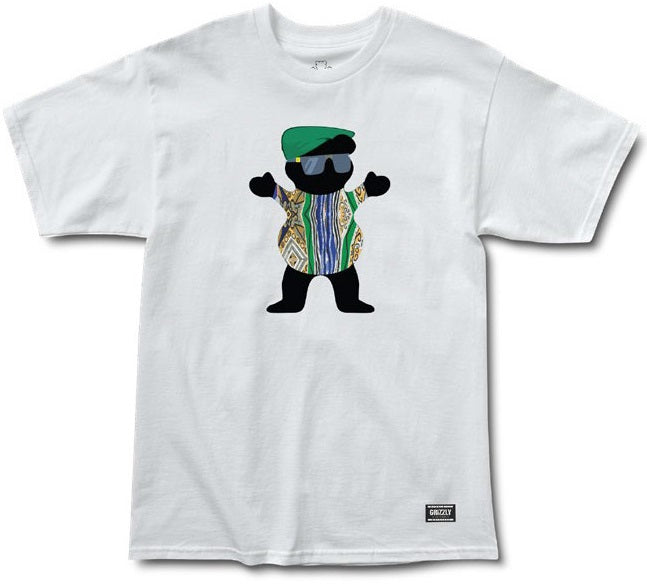 Grizzly Felipe Gustavo Pro Bear Tee, White