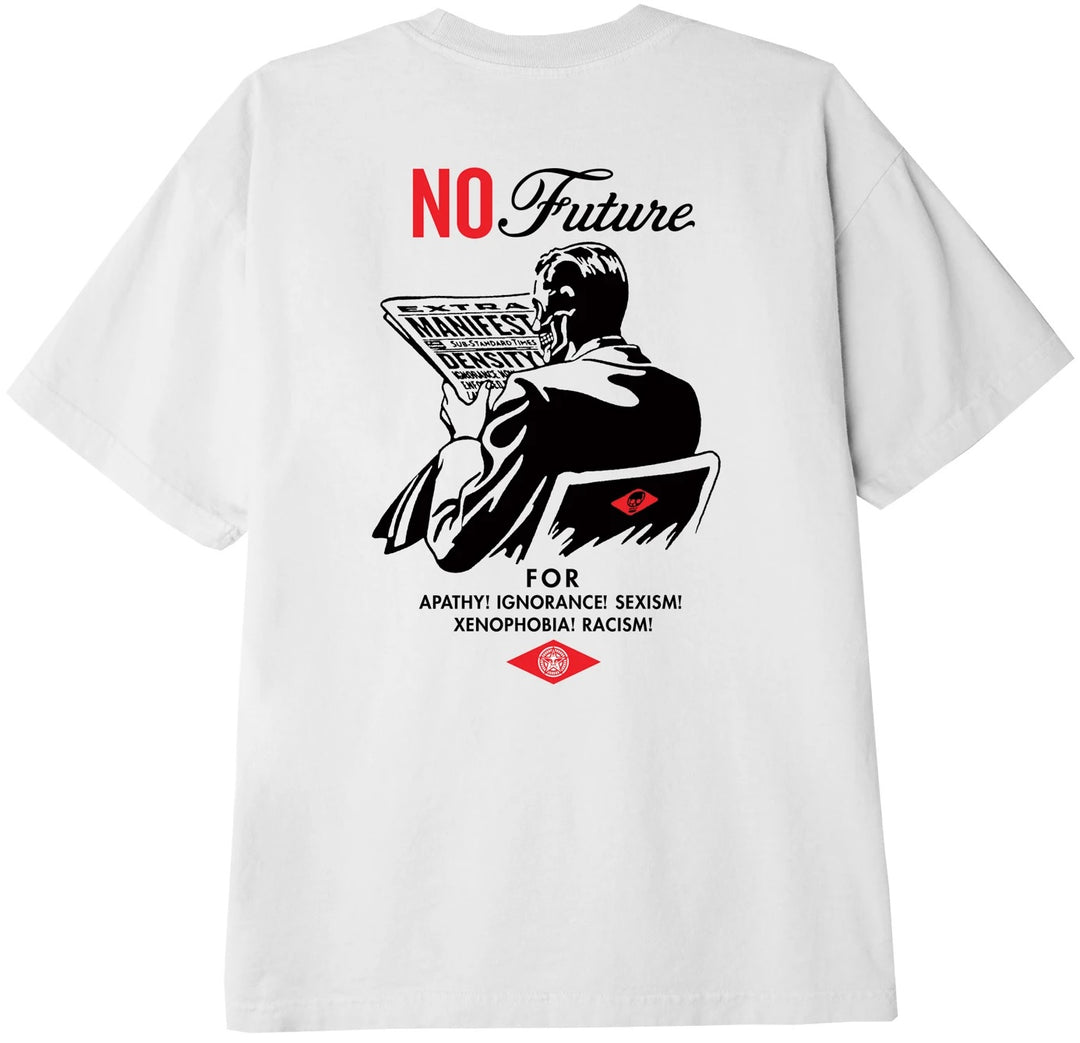 OBEY No Future Tee, White