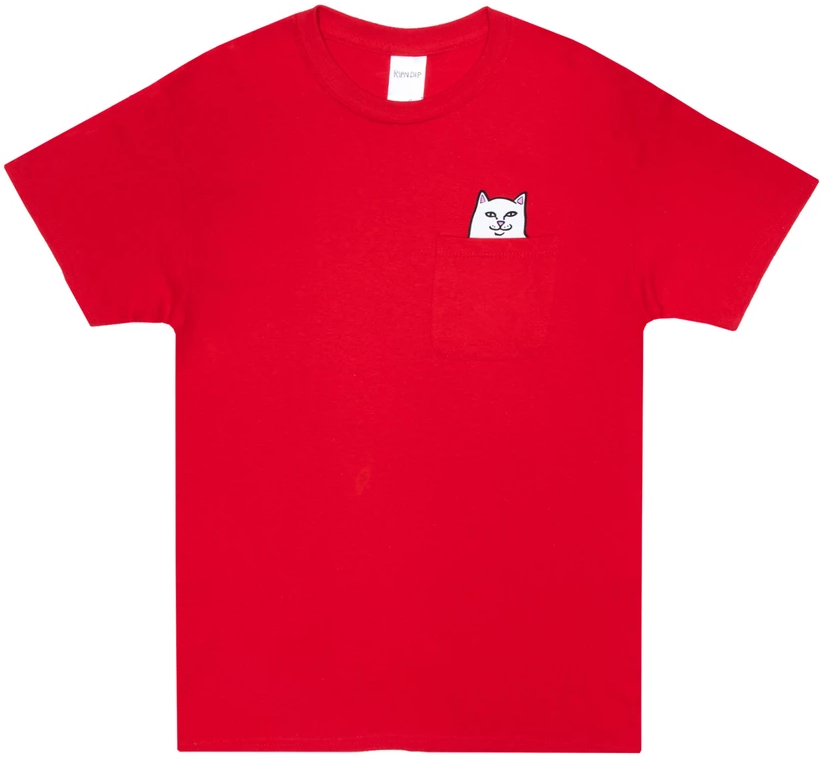 RIPNDIP Lord Nermal Pocket Tee, Red