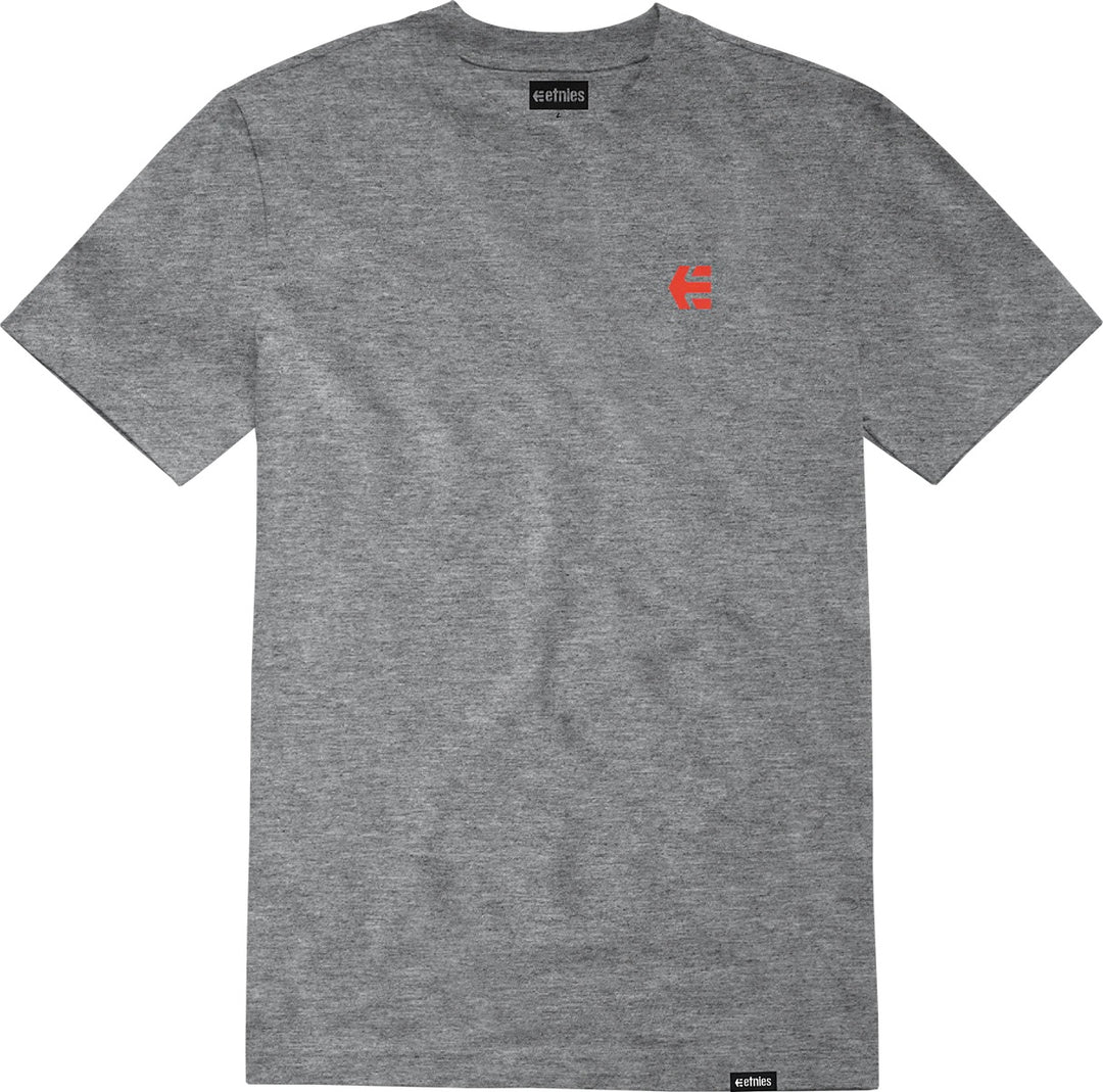 etnies Team Embroidery Tee, Grey Red